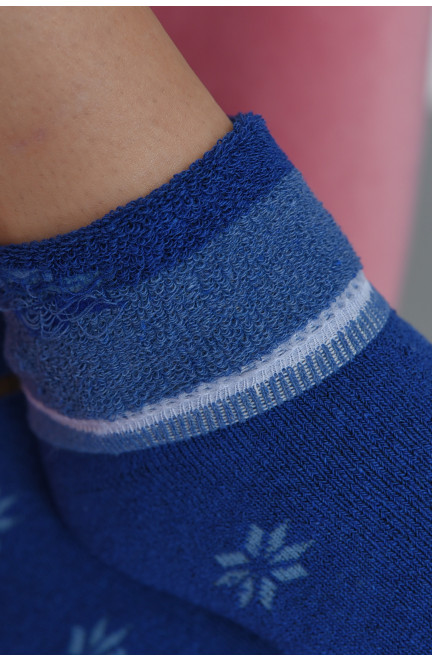 Шкарпетки махрові жіночі синього кольору розмір 37-42 168015L