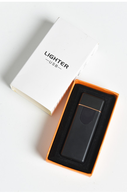 Зажигалка USB Supretto с дисплеем ветрозащитная черная 168099L