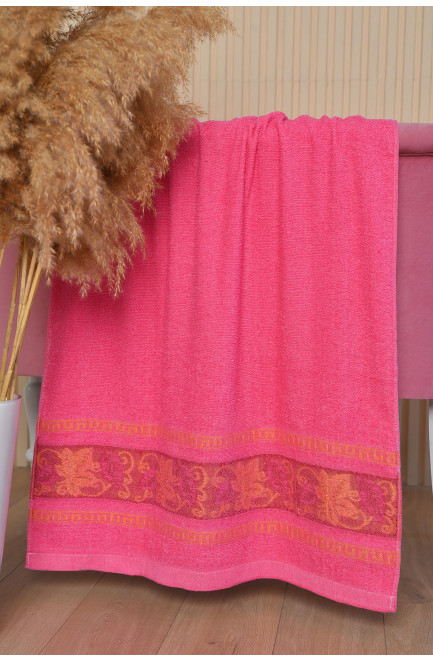 Рушник банний махровий рожевого кольору 168128L