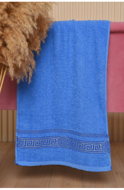 Рушник для обличчя махровий синього кольору 168167L