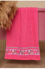 Полотенце для лица махровое розового цвета 168173L