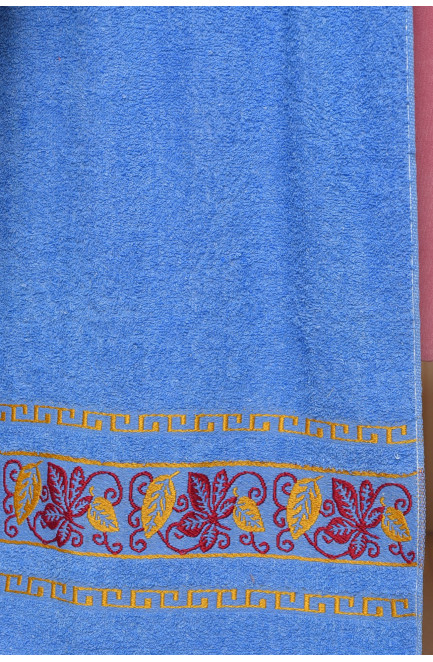 Рушник для обличчя махровий синього кольору 168182L