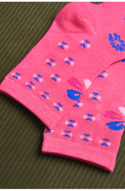 Носки для девочки розового цвета с рисунком 168285L