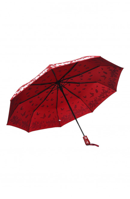 Зонт автомат красного цвета 168322L