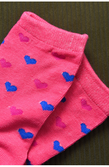 Носки для девочки розового цвета с рисунком 168378L