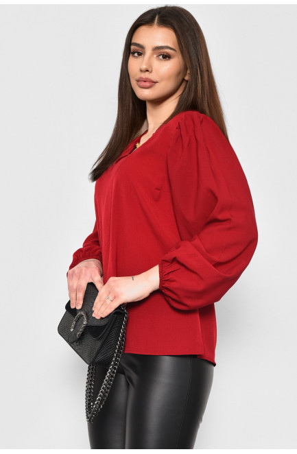 Блузка жіноча бордового кольору 168832L