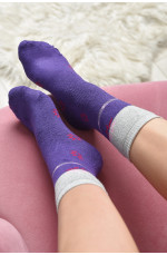 Шкарпетки махрові жіночі фіолетового кольору розмір 37-42 168999L
