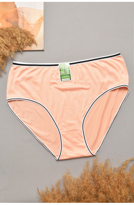 Трусы женские батальные персикового цвета 169120L