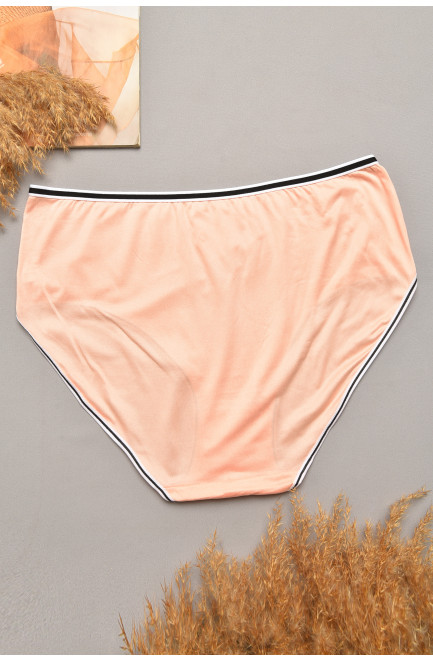 Трусы женские батальные персикового цвета 169120L