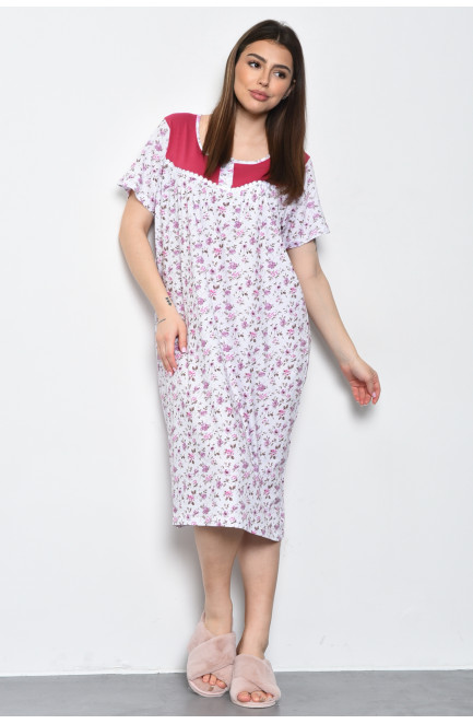 Нічна сорочка жіноча вишневого кольору 169325L