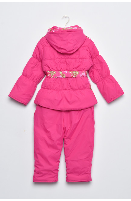 Куртка та напівкомбінезон дитячий для дівчинки єврозима рожевого кольору 169433L