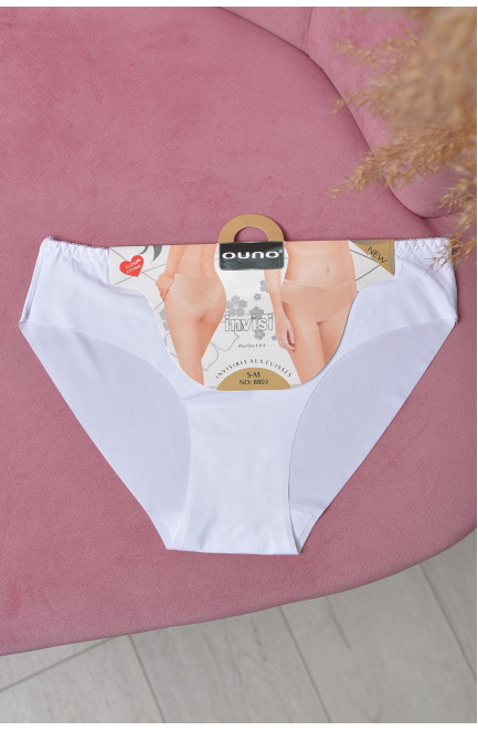 Трусы женские бесшовные белого цвета 169634L