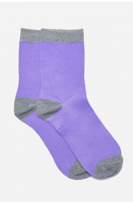 Шкарпетки підліткові для дівчинки бузкового кольору 169724L