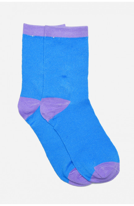 Шкарпетки підліткові для дівчинки блакитного кольору 169726L
