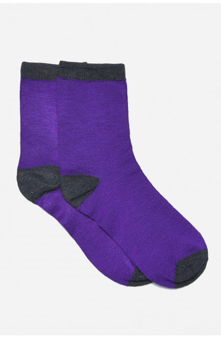 Шкарпетки підліткові для дівчинки фіолетового кольору 169733L