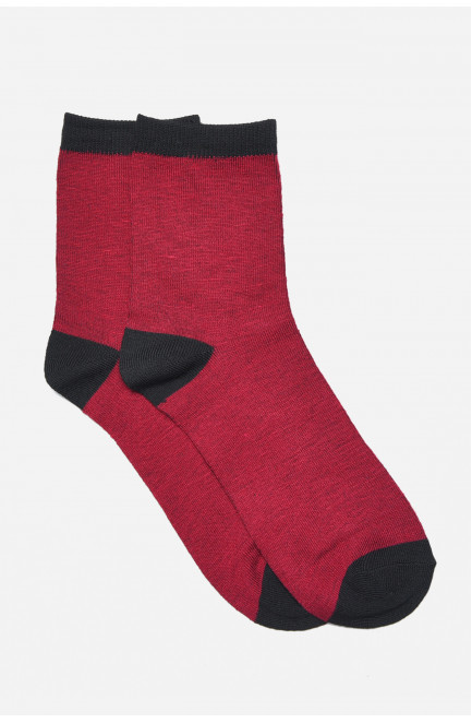 Шкарпетки підліткові бордового кольору 169739L