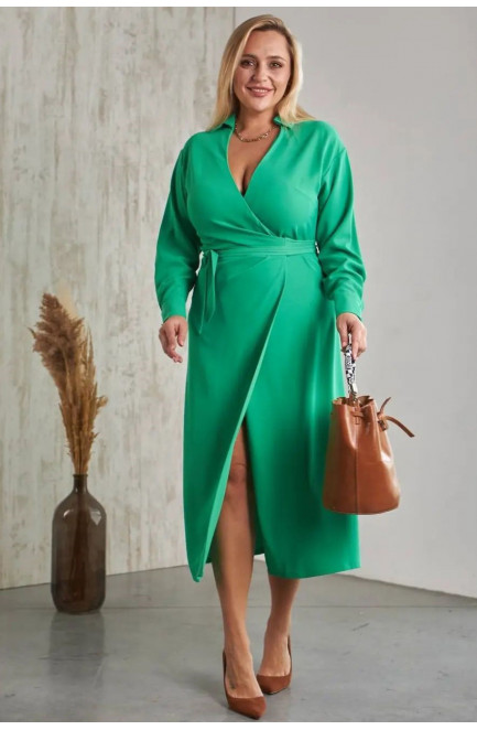 Жіноча вечірня сукня зеленого кольору 170031L