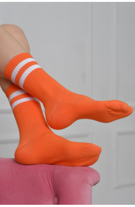 Шкарпетки жіночі високі помаранчевого кольору розмір 36-40 170098L