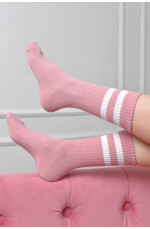 Шкарпетки жіночі високі пудрового кольору розмір 36-40 170123L