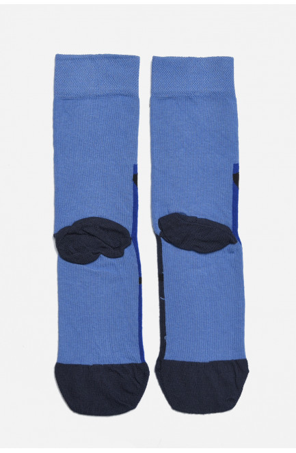 Носки подростковые для мальчика темно-синего цвета размер 35-38 170154L