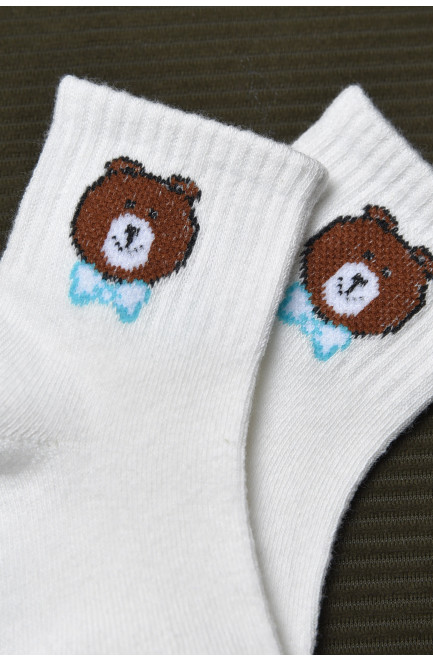 Шкарпетки дитячі білого кольору 170359L