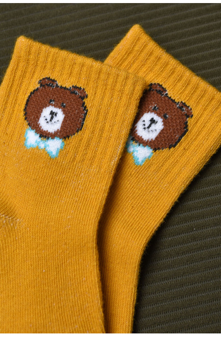 Шкарпетки дитячі гірчичного кольору 170363L
