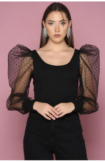 Блузка жіноча чорного кольору 170370L