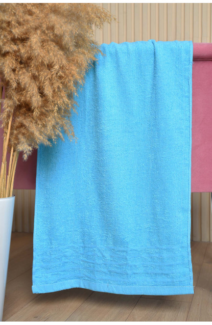 Рушник для обличчя махровий блакитного кольору 170404L