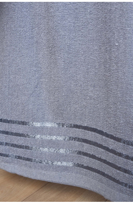 Рушник для обличчя махровий сірого кольору 170406L