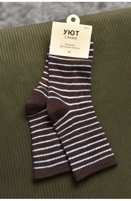 Шкарпетки дитячі коричневого кольору 170437L