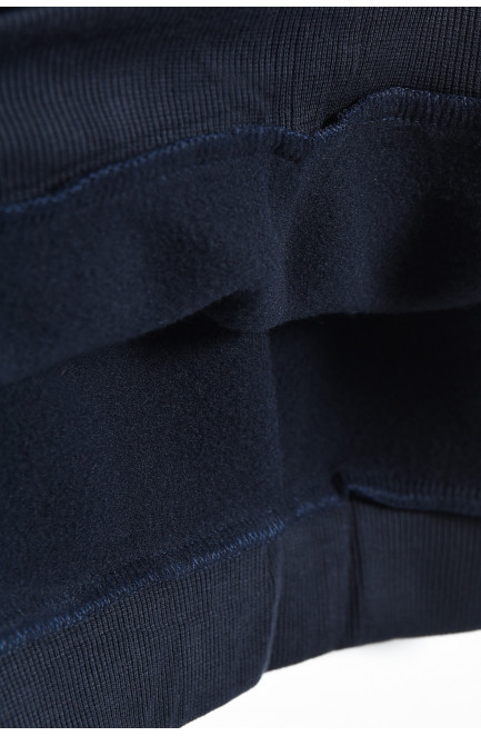 Батник чоловічий на флісі темно-синього кольору батал 170517L
