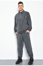 Спортивный костюм мужской флисовый серого цвета размер 46-48 170595L