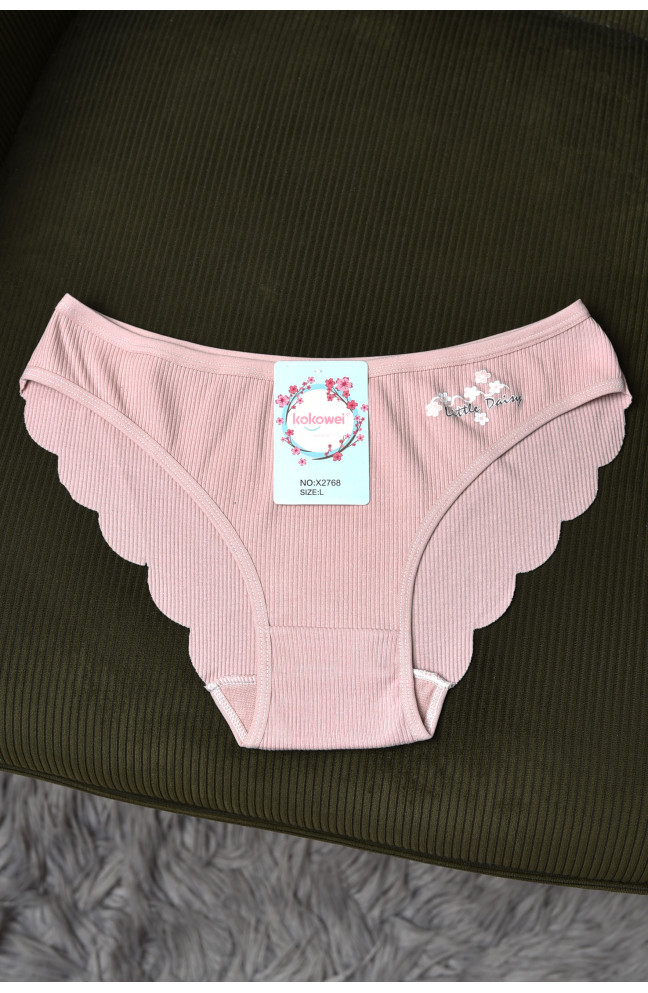 Трусы женские однотонные розового цвета 170739L