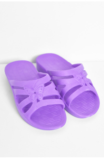 Шлепки детские для девочки пена фиолетового цвета 171048L