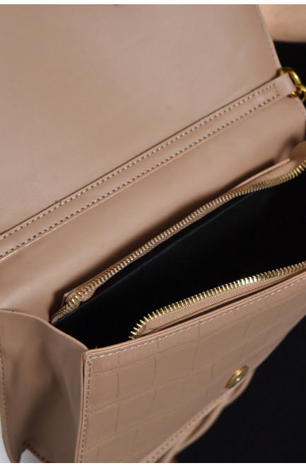 Сумка жіноча крос-боді світло-коричневого кольору 171146L