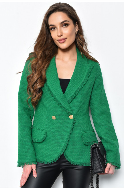 Пиджак женский зеленого цвета 171165L