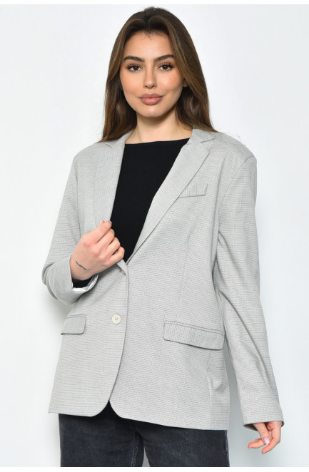 Пиджак женский серого цвета 171232L