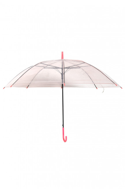 Зонт детский полуавтомат трость розового цвета 171299L