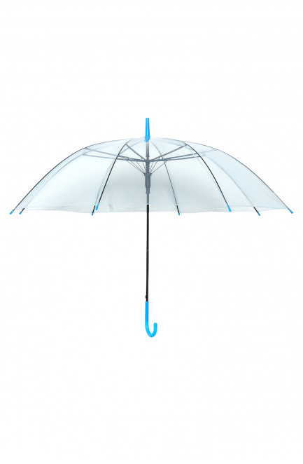 Зонт детский полуавтомат трость голубого цвета 171301L