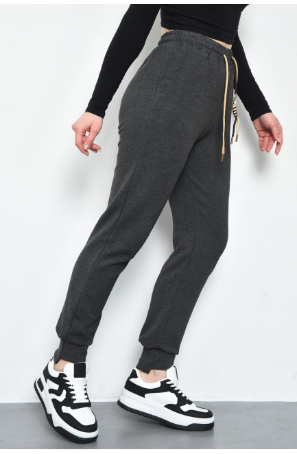Спортивые штаны женские серого цвета 171318L