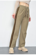 Спортивые штаны женские бежевого цвета 171325L