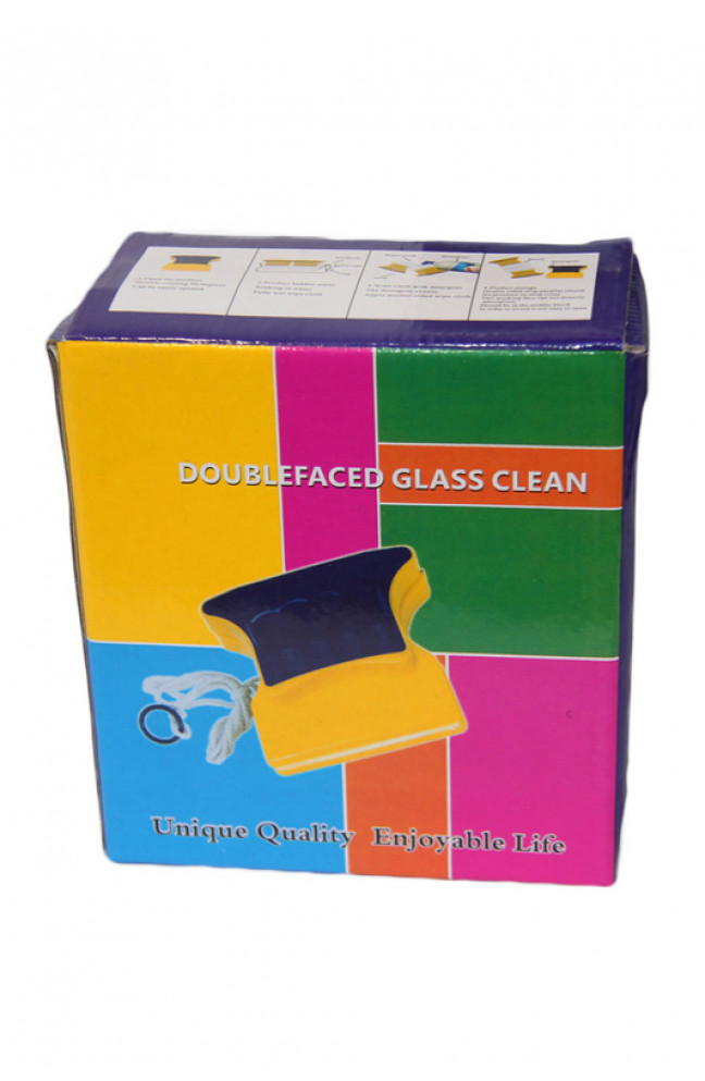 Двухсторонний магнитный скребок щетка Double Side Glass Cleaner для мытья и полировки окон 171399L