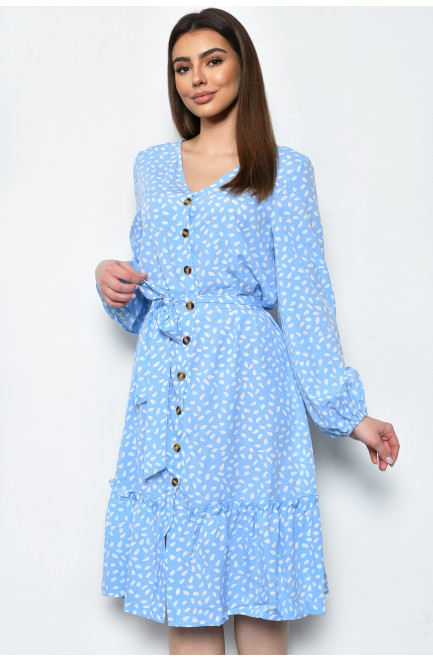 Сукня жіноча шифонова блакитного кольору 171546L