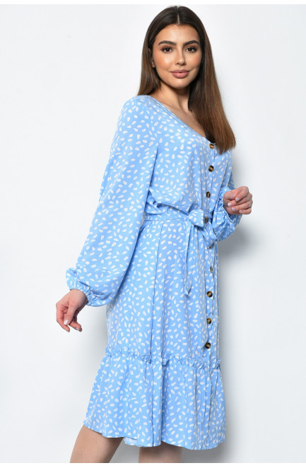 Платье женское шифоновое голубого цвета 171546L