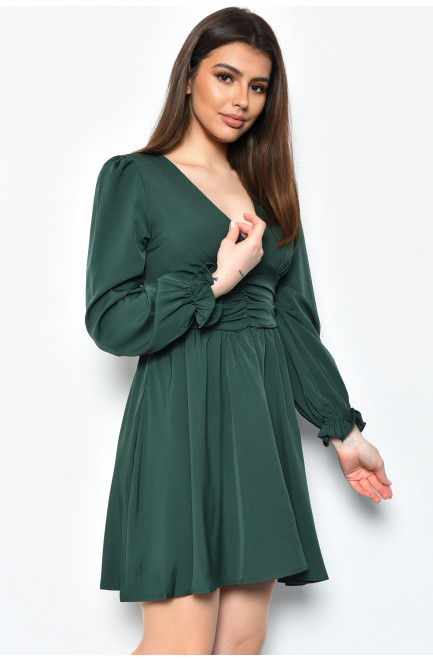 Платье женское шифоновое зеленого цвета 171599L