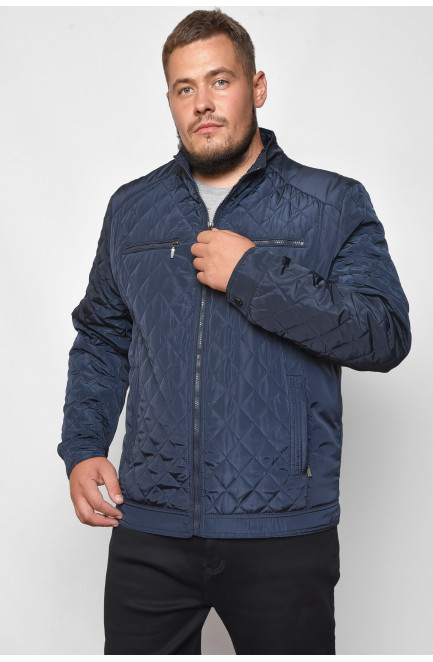 Куртка мужская демисезонная темно-синего цвета 172012L