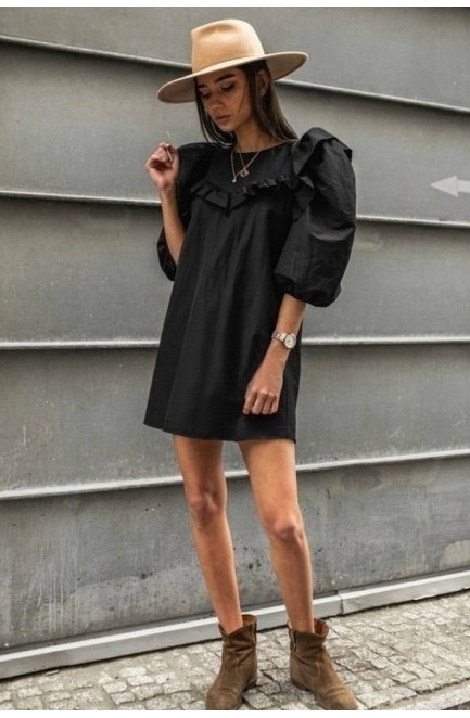 Платье женское черного цвета 172081L