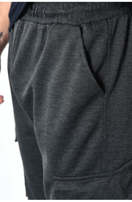 Спортивные штаны мужские темно-серого цвета 172432L
