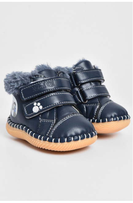 Ботинки детские зима темно-синего цвета 172448L