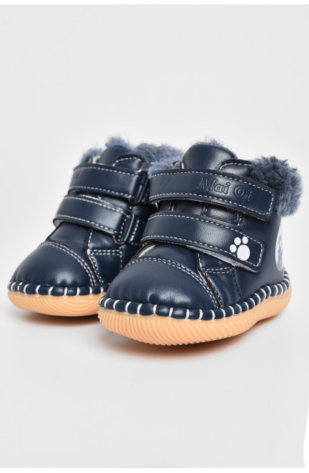 Ботинки детские зима темно-синего цвета 172448L